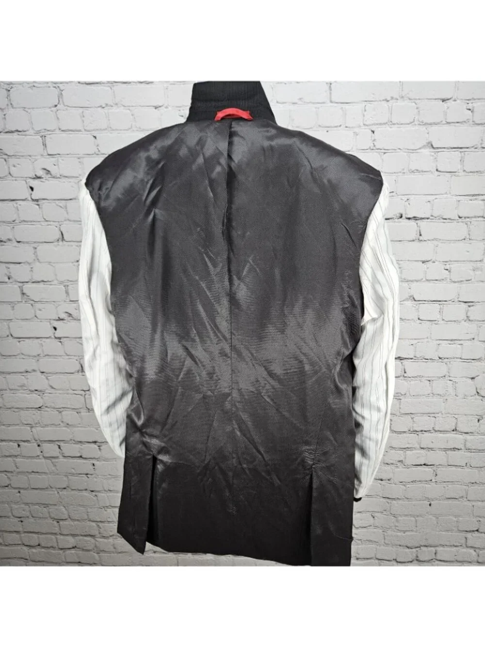 Alfani Black 100% Wool Slim Fit 2 Button Vented Notch Blazer Sport Coat 42L